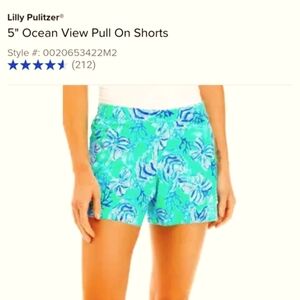 Lilly Pulitzer Ocean View 5" Pullon Shorts